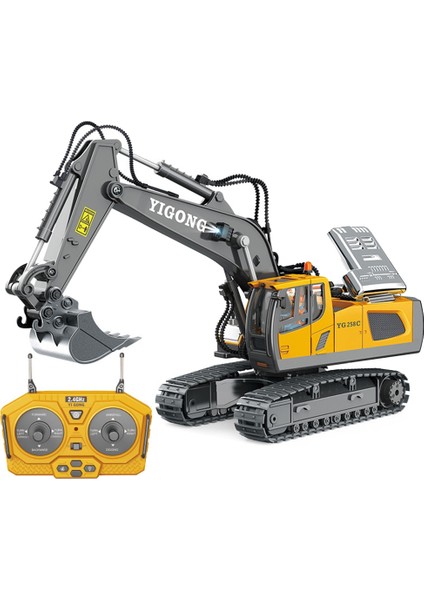 1:24 Uzaktan Kumanda Ekskavatör 11 Kanal 2.4g Uzaktan Kumanda Alüminyum Alaşımlı Mühendislik Aracı (Yurt Dışından)