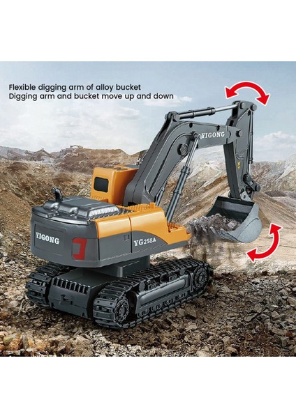 1:24 Uzaktan Kumanda Ekskavatör 11 Kanal 2.4g Uzaktan Kumanda Alüminyum Alaşımlı Mühendislik Aracı (Yurt Dışından) fiyatları