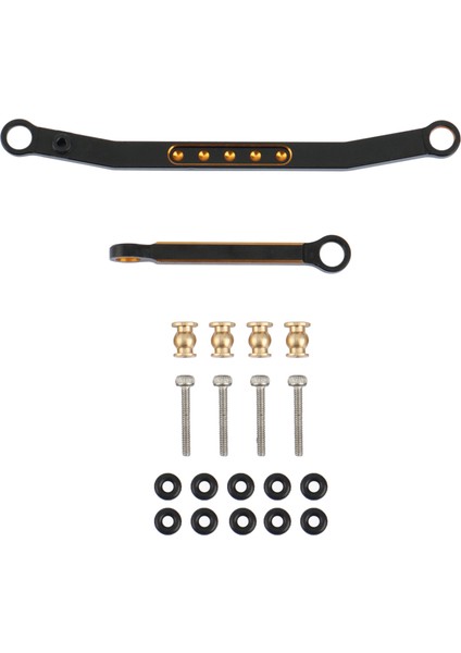 Metal Direksiyon Çubuğu Bağlantı Bağlantıları 1/24 Rc Paletli Araba Eksenel SCX24 90081 AXI00001 Yükseltme Parçaları (Yurt Dışından)