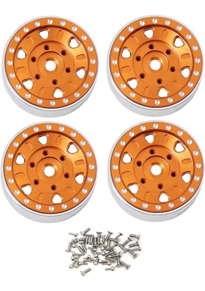 1.0 Beadlock Tekerlek Göbeği Eksenel SCX24,3 Için Metal Mikro Tekerlek Jantı (Yurt Dışından)