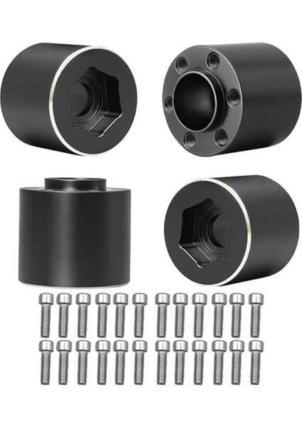4 Adet Pirinç Ağırlıkları 18.5mm Tekerlek Altıgen Hub Genişletme Adaptörü 1/10 Rc Paletli 1.9 2.2 Inç Tekerlekler Jant Eksenel SCX10 Trx4 (Yurt Dışından)