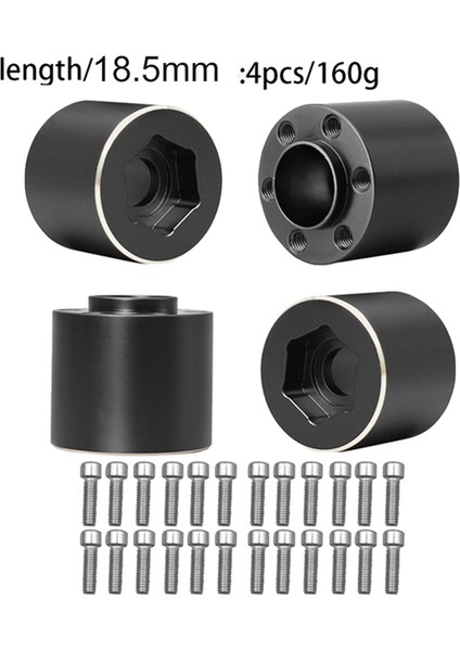 4 Adet Pirinç Ağırlıkları 18.5mm Tekerlek Altıgen Hub Genişletme Adaptörü 1/10 Rc Paletli 1.9 2.2 Inç Tekerlekler Jant Eksenel SCX10 Trx4 (Yurt Dışından) fiyatları