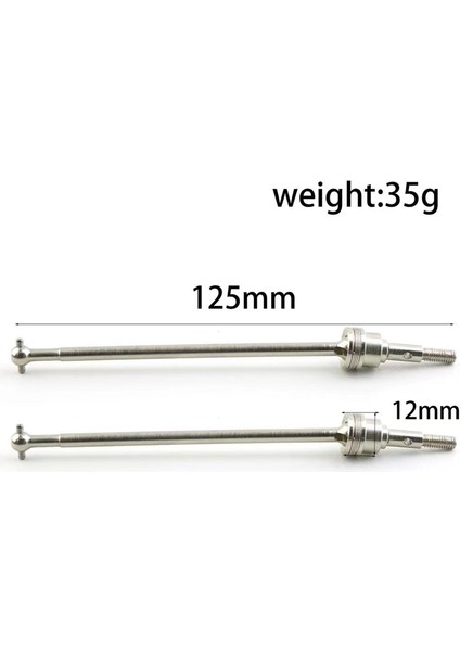 2 Adet Metal Tahrik Mili Tahrik Mili Cvd 538104 530981 538550 Yarış Için 1/10 Rc Araba Yükseltme Parçaları Aksesuarları, Siyah (Yurt Dışından) indirimleri