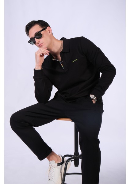 Regular Fit Uzun Kollu Polo Yaka T-shirt modelleri