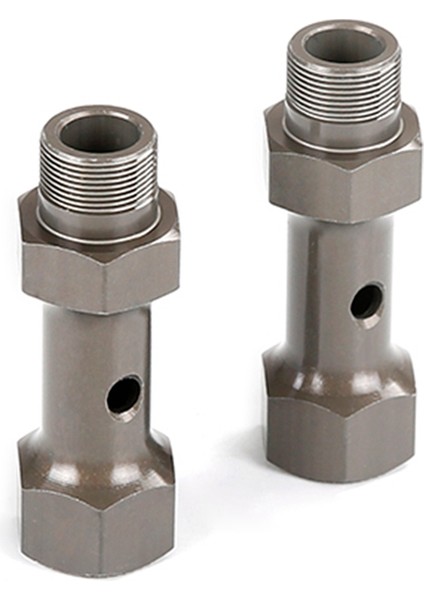 Cnc Metal Ön Tekerlek Çift Tekerlek Aks 1/5 Baha Rovan Km Baja 5b 5t 5sc Rc Araba Parçaları, Titanyum (Yurt Dışından) indirimleri