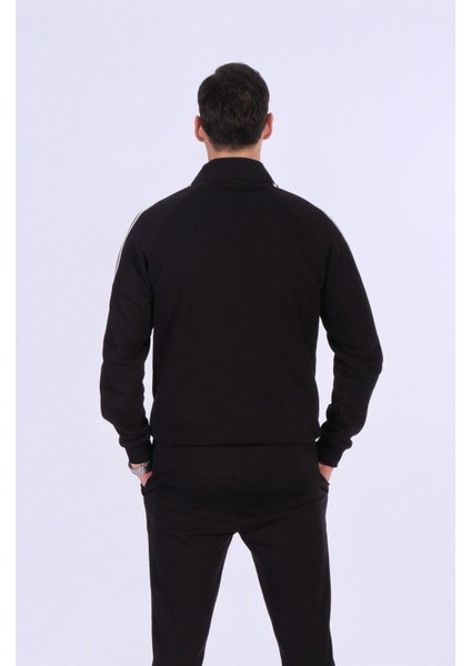 Regular Fit Hakim Yaka Şerit Detaylı Sweatshirt fırsatları