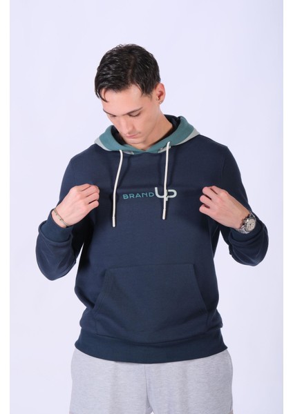 Regular Fit Üç Renk Kapşonlu Sweatshirt fiyatları
