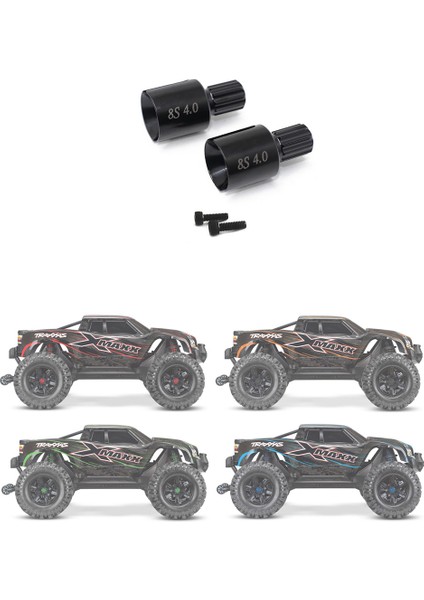 2 Adet Sertleştirilmiş Çelik Metal Sürücü Fincan Bardak 7754X Xmaxx 1/5 8 S Rc Araba Yükseltme Parçaları Aksesuarları (Yurt Dışından) fiyatları