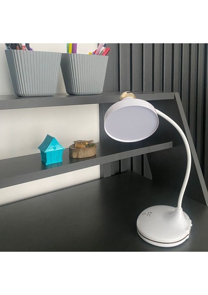 Dokunmatik 3 Farklı LED Işıklı Çalışma Masası Üstü Lamba (4767)