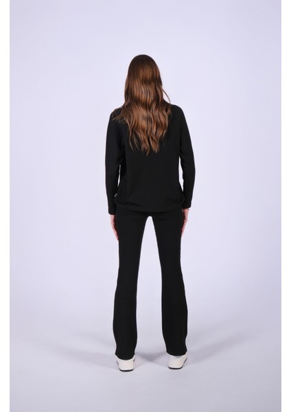 Regular Fit Kaşkorse Şık Flare Pantolon indirimleri