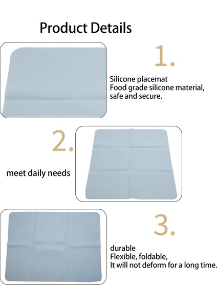 Mutfak Tezgahı Için 4 Adet Silikon Mat, Büyük Tezgah Koruyucu 16X12 Inç, Kaymaz Isıya Dayanıklı Masa Koruyucu Ped (Yurt Dışından) indirimleri