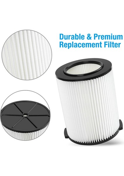 Standart Islak/kuru Vakum Hepa Filtresi Yedeği Yıkanabilir Ridgid VF4000 Vac 5-20 Galon Elektrikli Süpürge Filtresi (Yurt Dışından)