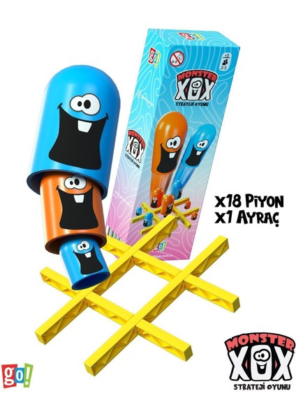 Monster Xox Kutu Oyunu Strateji ve Eğlence Dolu 3 Yaş ve Üzeri İçin modelleri
