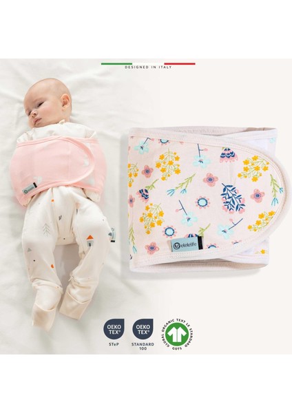 Elelelife Bebek Kundak Kemer Yenidoğan Pudra Flor