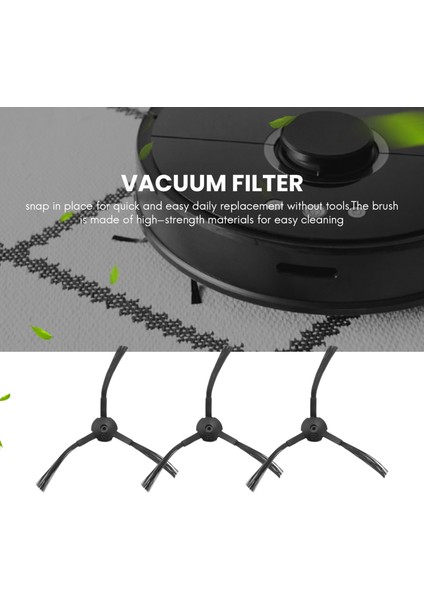 Robot Süpürge Ilife V3 V3S V5 V5S Için Vakum Filtre Takımı Yedek Parçası, Pro Robot Süpürge Filtreleri ve 6 Yan Fırça ve 1 Birincil Filtre ve 1 Fırça (Yurt Dışından)