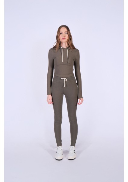 Slim Fit Kaşkorse Esnek Yumuşak Tayt