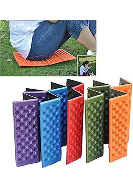 Kamp Matları Katlanır Köpük Su Geçirmez Oturma Halısı Oturma Minderi Açık Hava Piknik Parkı, Mavi (Yurt Dışından)