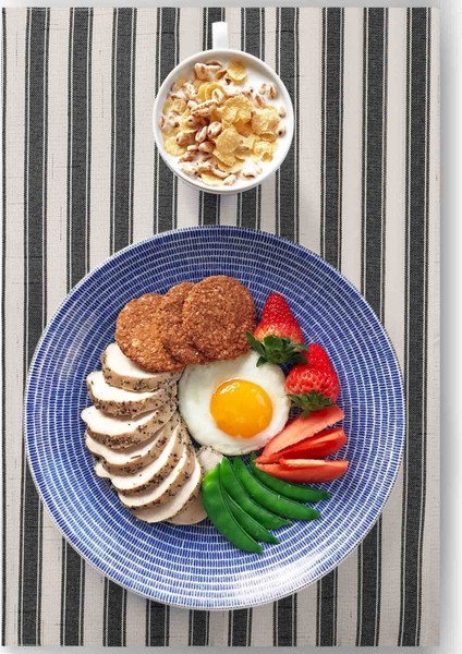 Çiftlik Evi Yer Matlarımasa Matları Dayanıklı Yemek Masası Mutfak Seti 6'lı (Yurt Dışından)