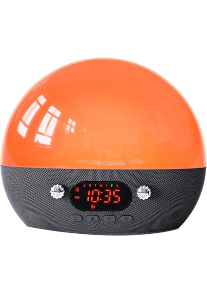 Yatak Odası Için Sunrise Çalar Saat Bluetooth Hoparlör 11 Beyaz Gürültü Ses Makinesi, Gün Batımı Gece Işığı Çocukları Uyandırır (Yurt Dışından)