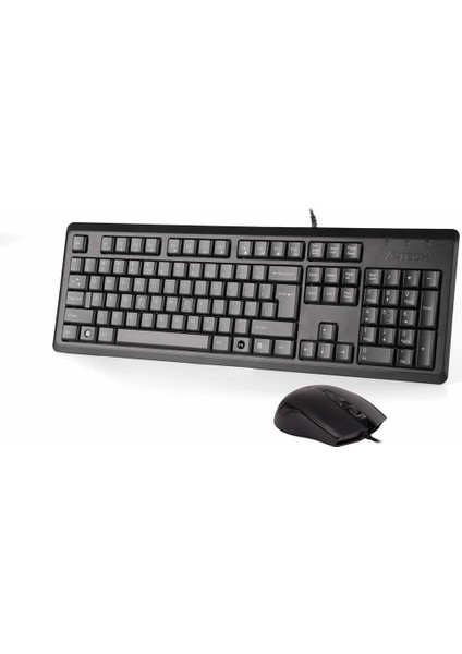 A4 Tech KR-9276 Q Kablolu USB Q mm Fonks. Klavye + Optik Mouse Set