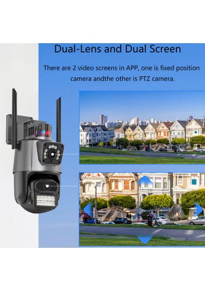 CMR45 Üç Lens Wifi Ip Kamera 4K Hd Ptz Kamera Otomatik İzleme Güvenlik Güvenlik Kamerası fiyatları