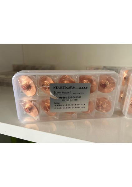 10 Adet Startnow S28-D-15-D Lazer Nozulu Çift Katmanlı Hsg Fiber Lazer Kesim Nozulu FLNTZT222 FLNTZT221