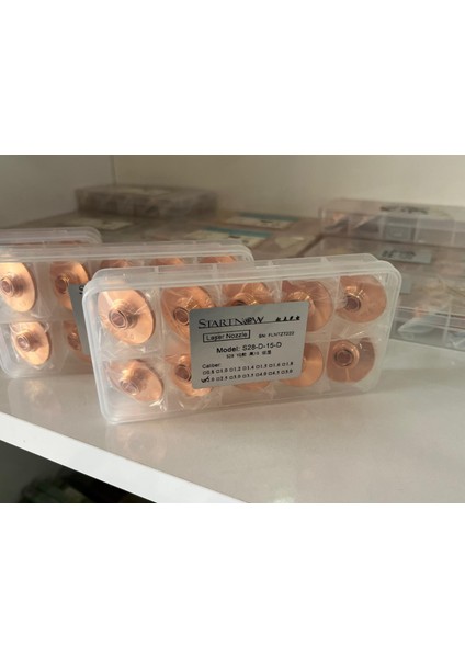 10 Adet Startnow S28-D-15-D Lazer Nozulu Çift Katmanlı Hsg Fiber Lazer Kesim Nozulu FLNTZT222 FLNTZT221