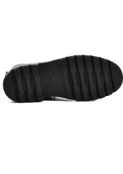 Ayakmod Siyah Deri Erkek Bot indirimleri