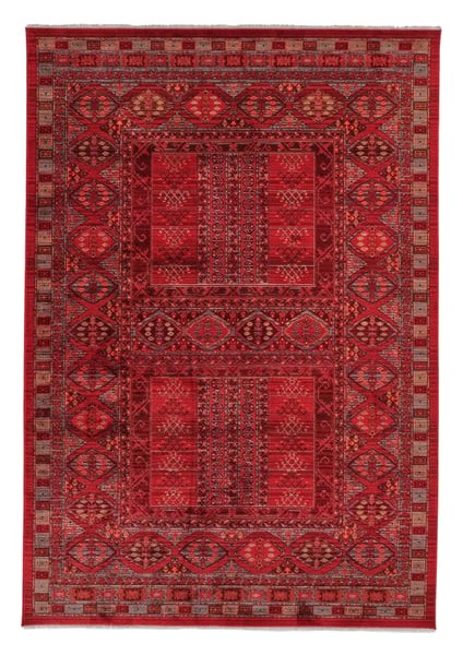 7/24 Retro Tarzı 80 x 150 cm Toz Barındırmaz Viskon Yolluk Halı 0234-BRD