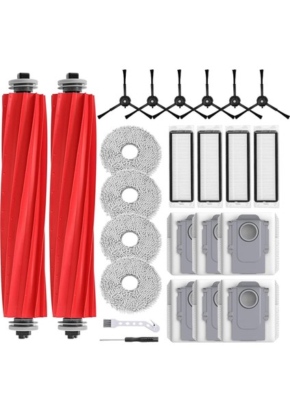 Roborock Q Revo, Q Revo Elektrikli Süpürge, Aksesuar Seti Ana Fırçalar, Hepa Filtreler, Yan Fırçalar Için Yedek Parçalar (Yurt Dışından)