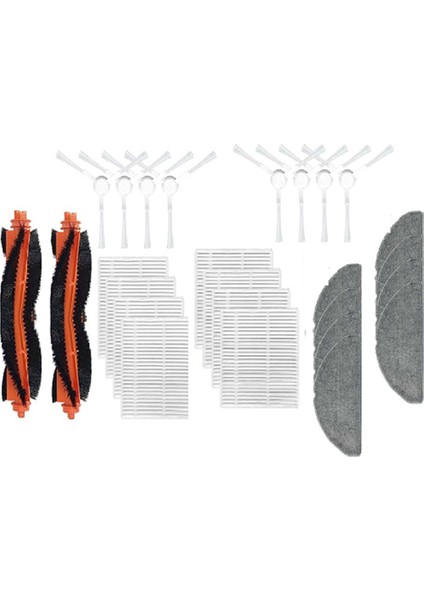 Xiaomi C103/E10/B112 Robot Süpürge Paspası 3c Gelişmiş Sürüm Aksesuarları Için 26 Adet Ana Yan Fırça Filtre Bez Toz Torbası (Yurt Dışından) fiyatları
