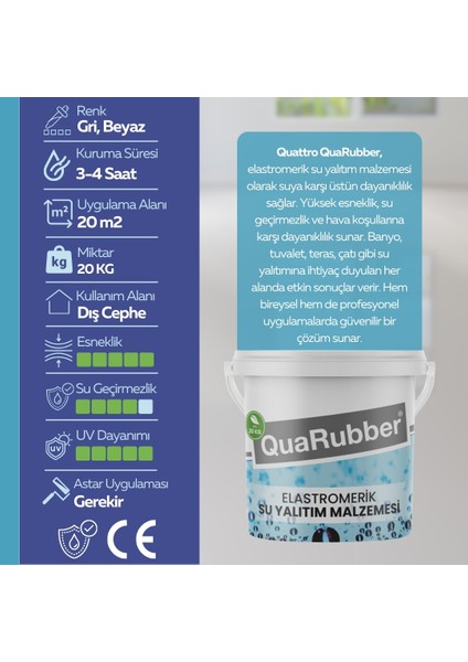 303 Quarubber Elastomerik Su Yalıtım Malzemesi fiyatları
