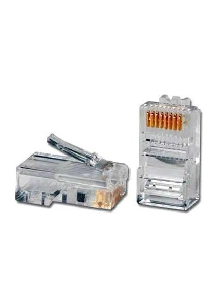 NM026 20LI Metal RJ45 8P8C CAT6-UTP-RJ45-3U Konnektör