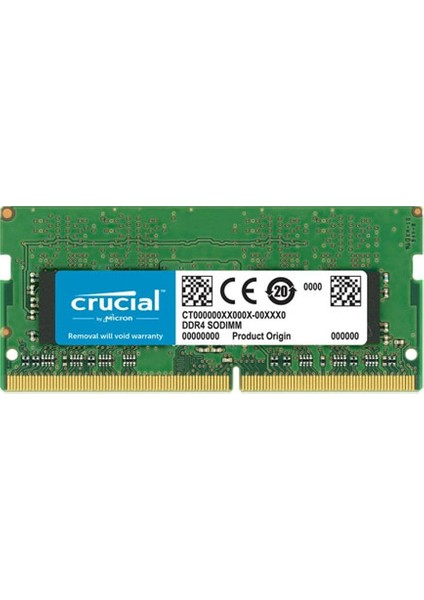 Crucıal Basıcs Serıes 16GB Ddr4 2666MHZ CL19 Notebook Ram CT16G4SFD8266 (1.2V)