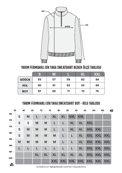Unisex Relax Fit Rahat Kesim Pamuklu İçi Polarlı Yarım Fermuarlı Lacivert Dik Yaka Sweatshirt