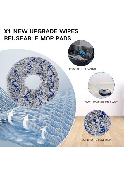 X1 Omni / T10 Omni/x1 Turbo Elektrikli Süpürge Için Aksesuar Seti Ana Yan Fırça Filtreleri Paspas Pedleri Toz Torbası (Yurt Dışından)