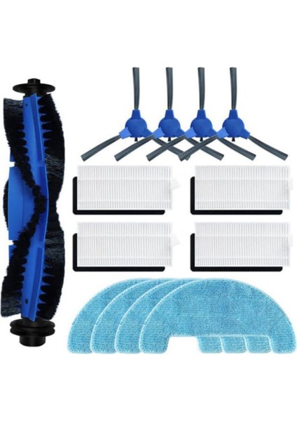 R550 R600 R650 R750 Robot Süpürge Için Yedek Aksesuar Seti Ana Yan Fırça Hepa Filtreler Paspas Pedleri (Yurt Dışından)