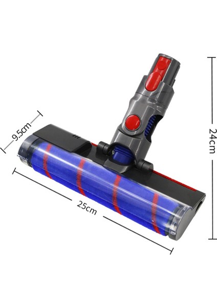 V7 V8 Elektrikli Süpürge Elektrikli Zemin Fırçası + Ön ve Arka Filtre Aksesuarları Için Yedek Parçalar (Yurt Dışından)