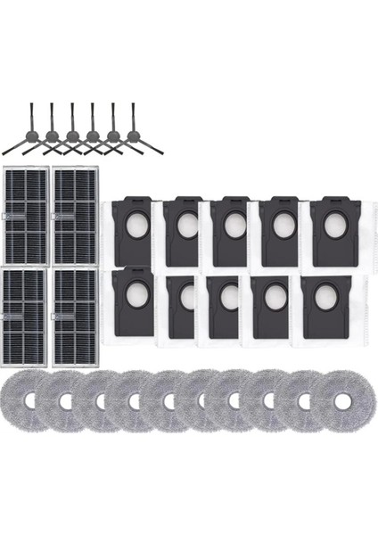 Filtre Mop Bezi Toz Torbası Yedek Parçalar Aksesuarlar Bot X30 X30PRO Ultra Plus (Yurt Dışından)