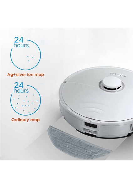 S8 Pro Ultra /s8+/s8 Robot Süpürge Için Yedek Aksesuarlar Hepa Filtreler Tekrar Kullanılabilir Paspas Bezi Pedi Yan Fırça (Yurt Dışından)