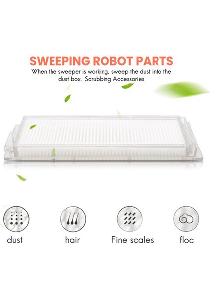Mi Robot Vacuum-Mop Pro STYTJ02YM 2s 3c/ V2 V3 Se/ 3490 3690 Ana Yan Fırça Hepa Filtre Mop Parçaları (Yurt Dışından)