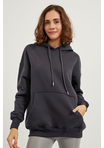 Oversize Kapüşonlu Sweat