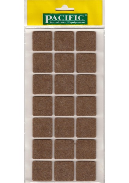 Yapışkan Keçe 30*30mm Kahve