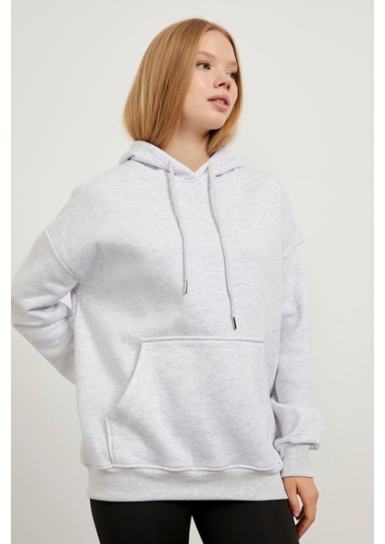 Oversize Kapüşonlu Sweat