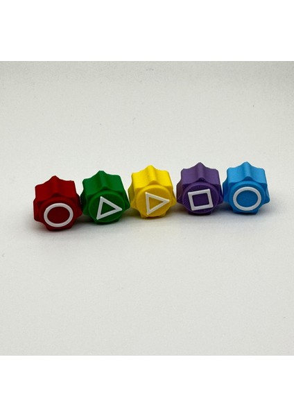 Squid Game 5 Taş Oyun Seti Kalamar Oyunu - 5 Renk