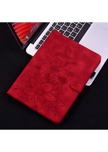 Lenovo Tab K11 Plus Için Kabartmalı Deri Kılıf (Yurt Dışından)