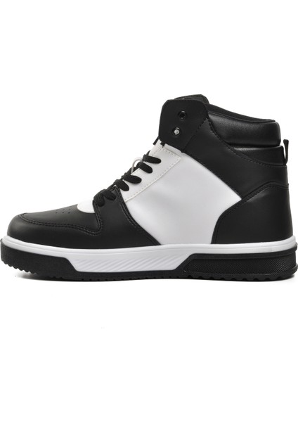 Siyah-Beyaz Unisex Hi Sneaker