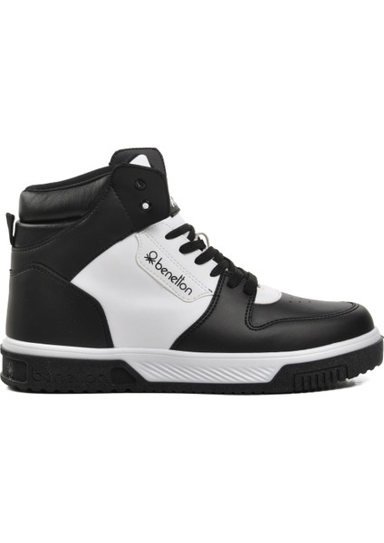 Siyah-Beyaz Unisex Hi Sneaker