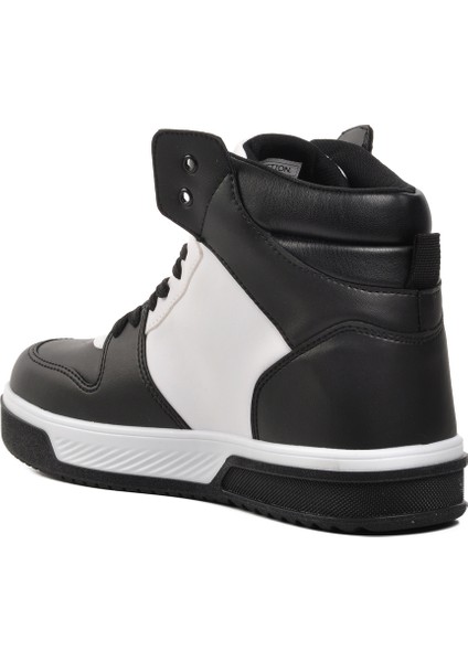 Siyah-Beyaz Unisex Hi Sneaker