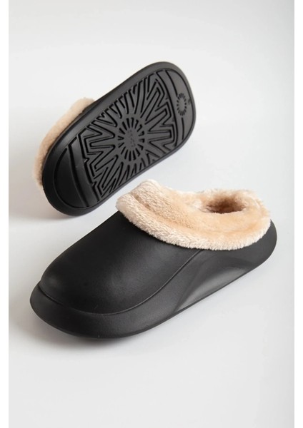 Içi Kürklü Kalın Taban Terlik